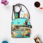 Beautiful Lakeside Handmade Crossbody Bag