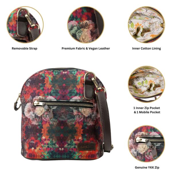 Multicolour Floral Cool Crossbody Bag