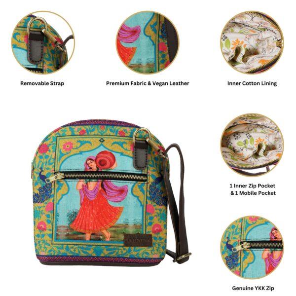 Matka Queen Cross Body Canvas Bag