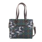 Abstract Flower Print Womens Designer Bag