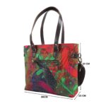 Peacock in Castle Printed Canvas Tote Bag