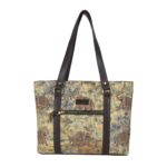 Elephant Motif Womens Tote Handbag