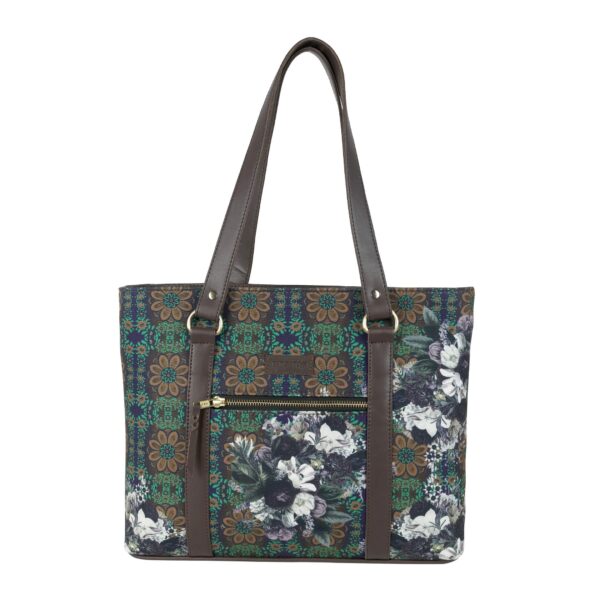 Flower Garden Print Side Tote Bag