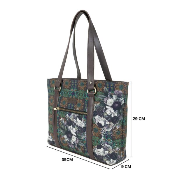 Flower Garden Print Side Tote Bag