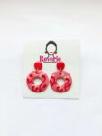 handmade pink earrings for women