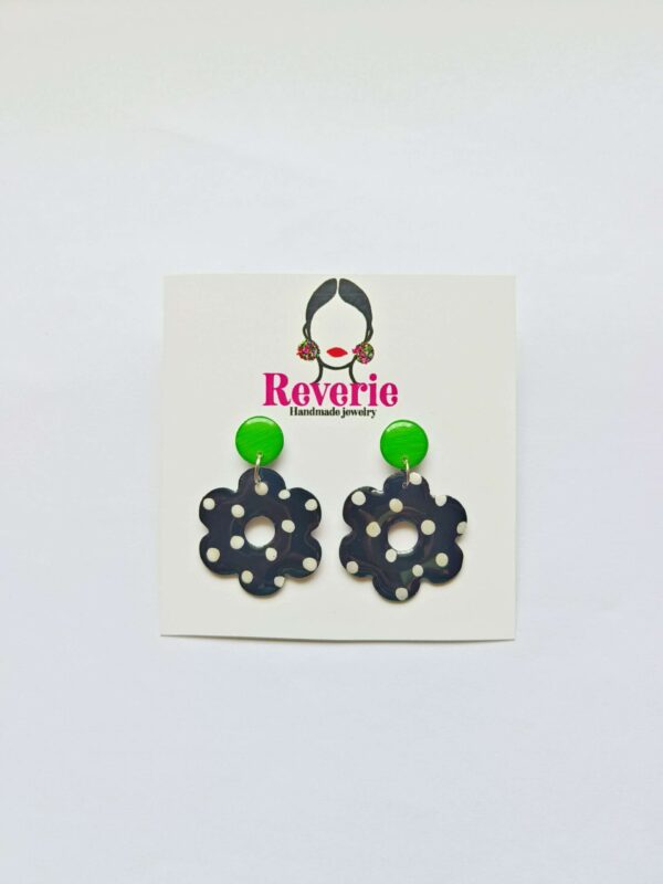 handmade green earrings for women