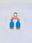 Sky-blue Handmade earrings for women