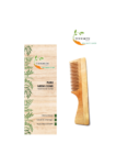 Natsbyte Neem Wooden Comb Handle Regular Teeth