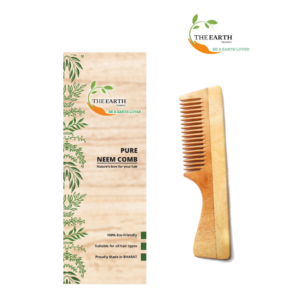 Natsbyte Neem Wooden Comb Handle Regular Teeth