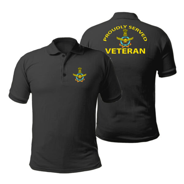 T-Shirts for Veterans of Indian Air Force (Black)