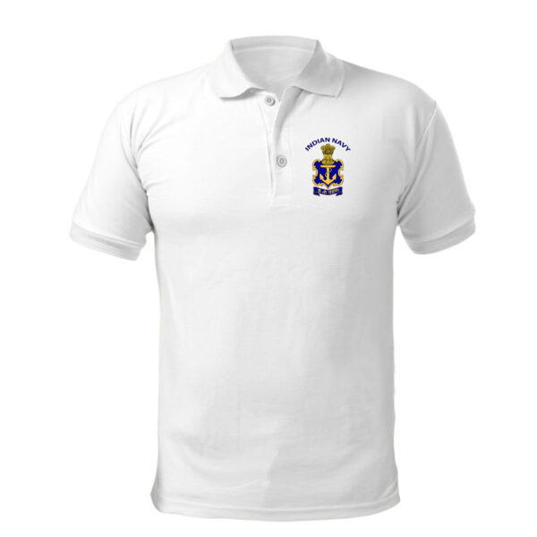 T-Shirts for Veterans of Indian Navy (White )