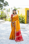 ELS_PYRAMID_MUSTARD saree