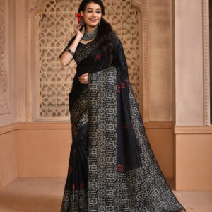 FLORA_101_BLACK saree