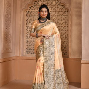 FLORA_101_CREAM saree