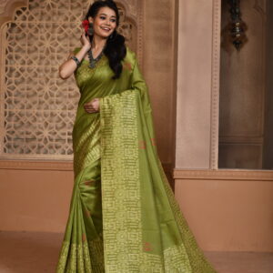 FLORA_101_MAHENDI saree