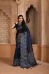FLORA_101_N-BLUE saree