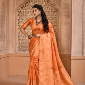 FLORA_101_ORANGE saree
