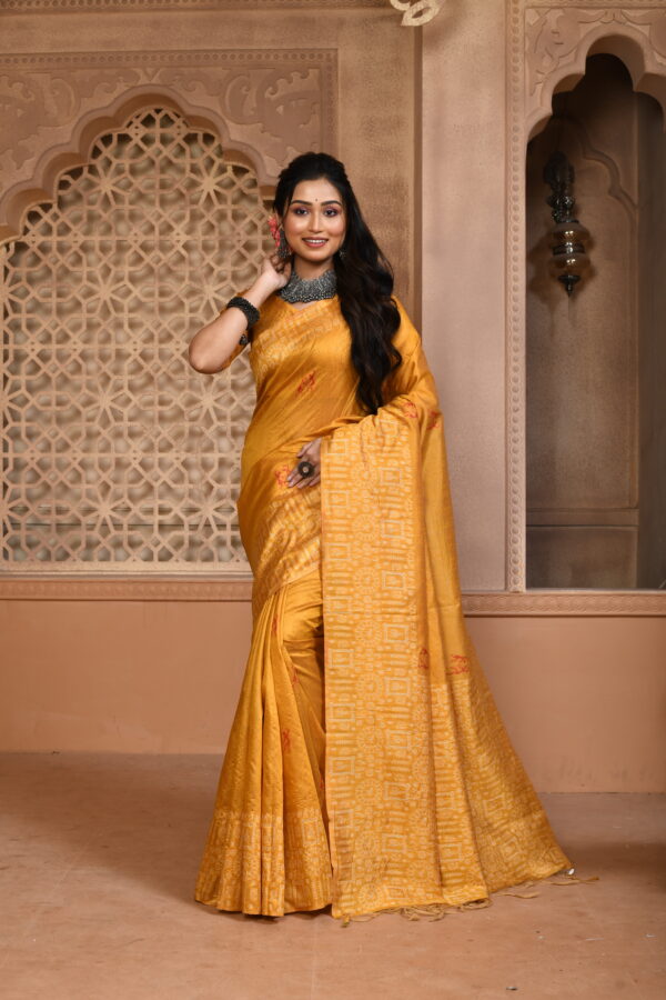 FLORA_101_YELLOW saree