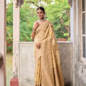 HANDLOOM_406_CREAM Saree