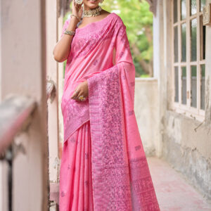 HANDLOOM_406_PINK Saree