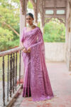 HANDLOOM_406_WINE Saree
