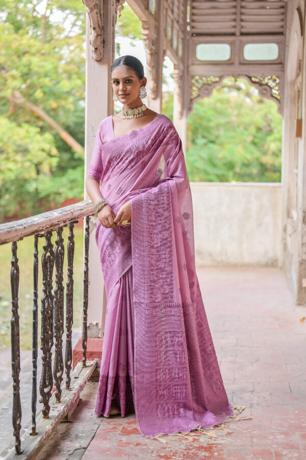 HANDLOOM_406_WINE Saree