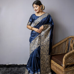 HDLM_385_BLUE saree