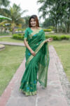 MUKHI_SILK_GREEN saree