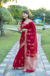 MUKHI_SILK_RED saree