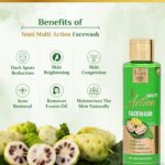 The Dave's Noni 100% Pure Multi Action Face Wash for Oily Skin, Acne & Dry Skin Face Cleanser (240ML(Pack of 2)