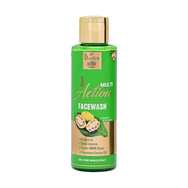 The Dave's Noni 100% Pure Multi Action Face Wash for Oily Skin, Acne & Dry Skin Face Cleanser (240ML(Pack of 2)