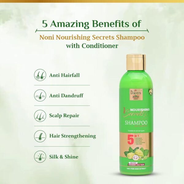 The Dave's Noni Nourishing Secrets Shampoo with Conditioner | Noni Hair Shampoo with Conditioner (400ML(Pack of 2)