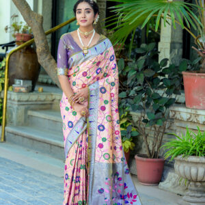 PAITHANI_JAL-2_PEACH saree
