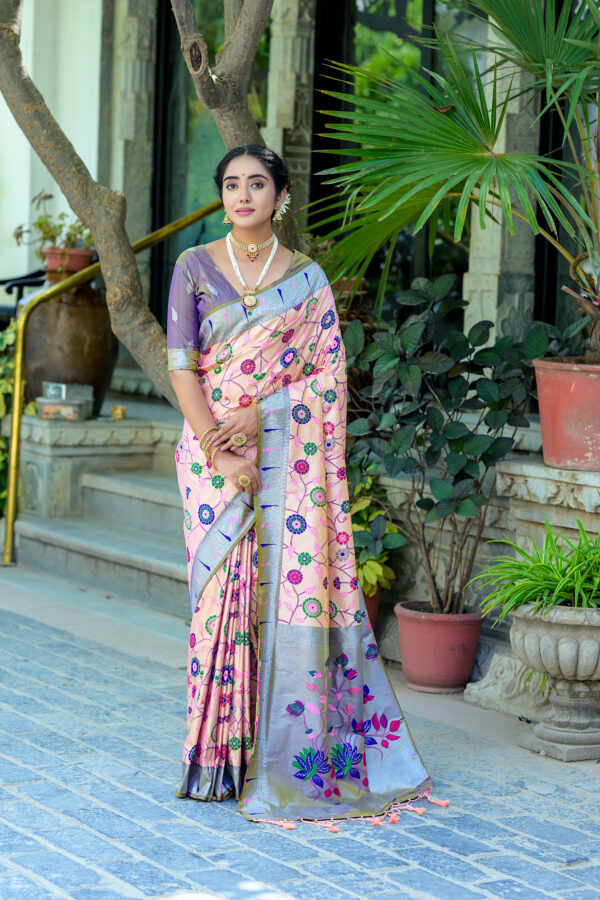 PAITHANI_JAL-2_PEACH saree