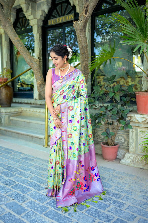 PAITHANI_JAL-2_SEA-GREEN Saree