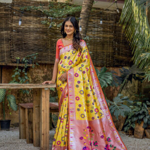 PAITHANI_JAL-2_YELLOW saree