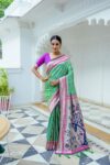 PAITHANI_KASTURI_PISTA saree