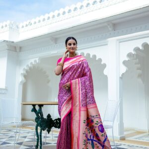 PAITHANI_KASTURI_WINE saree