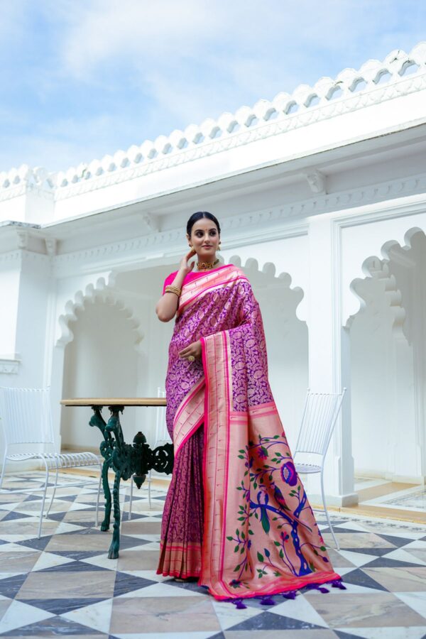 PAITHANI_KASTURI_WINE saree