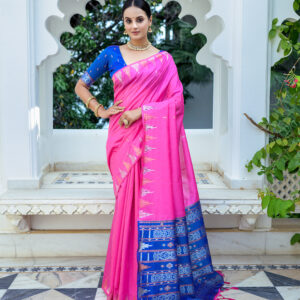 PAPER_SILK_101_PINK saree