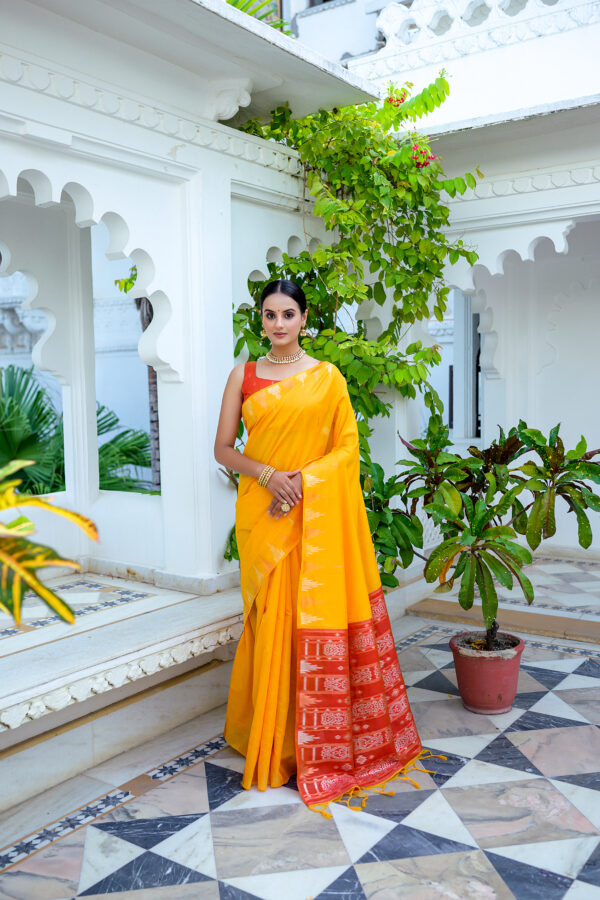 PAPER_SILK_101_YELLOW saree