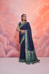 SOFT_SILK-101_NAVY-BLUE saree