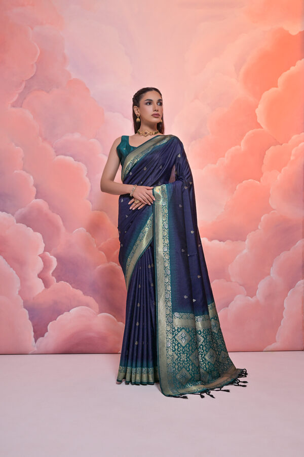 SOFT_SILK-101_NAVY-BLUE saree