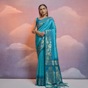 SOFT_SILK-104_FIROZI saree