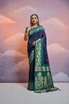 SOFT_SILK-104_NAVY-BLUE saree
