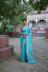 SOFT_SILK-201_FIROZI saree