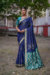 SOFT_SILK-201_NAVY-BLUE saree