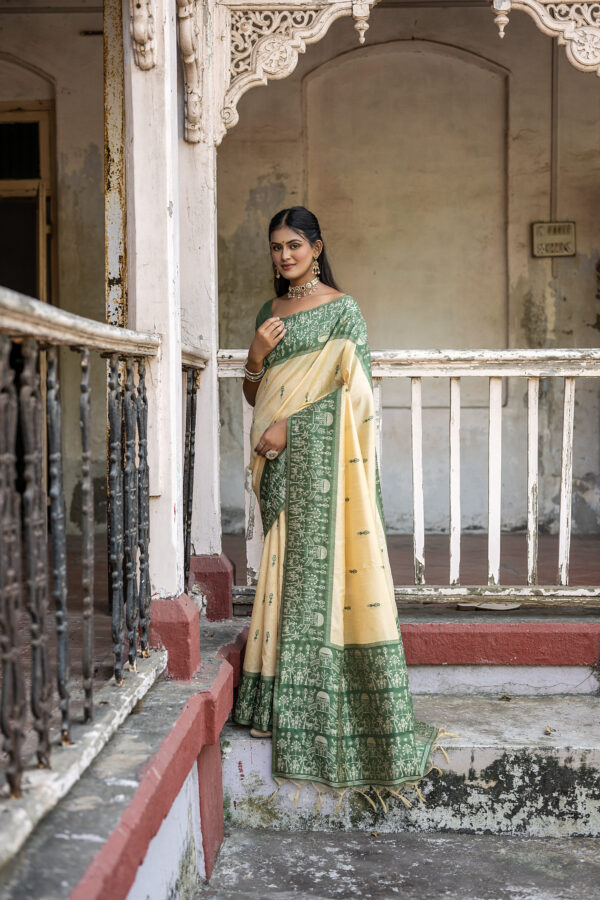 WARLI-101_GREEN saree
