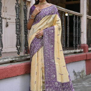 WARLI-101_WINE saree