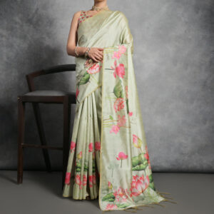 YOGITA_LOTUS_PISTA saree